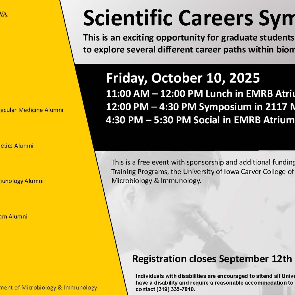 Scientific Careers Symposium promotional image